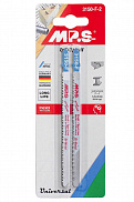 Полотно для лобзика MPS 3150-F-2 132*110*1,8-2,5 (дер/мет) бимет, универсал, прямой распил (2шт/уп) - фото