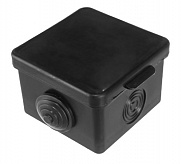 Коробка распределительная ОУ, IP54, 65х65х50мм, 4 ввода, с гермовводами - фото